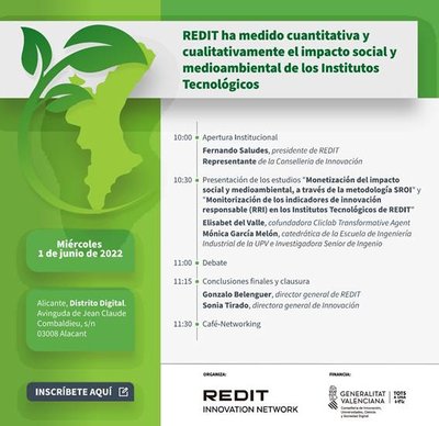REDIT ha medido cuantitativa y cualitativamente el impacto social y medioambiental de institutos tecnolgicos