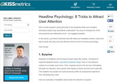 Headline Psychology: 8 Tricks to Attract User Attention