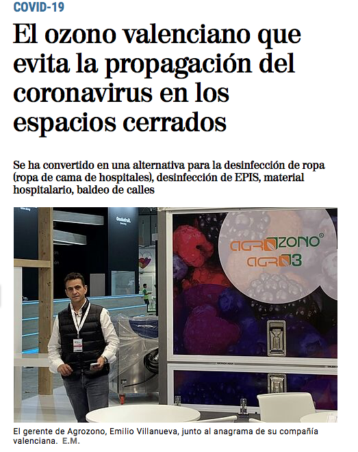 El ozono valenciano que evita la propagacin del coronavirus en los espacios cerrados Comunidad Valenciana