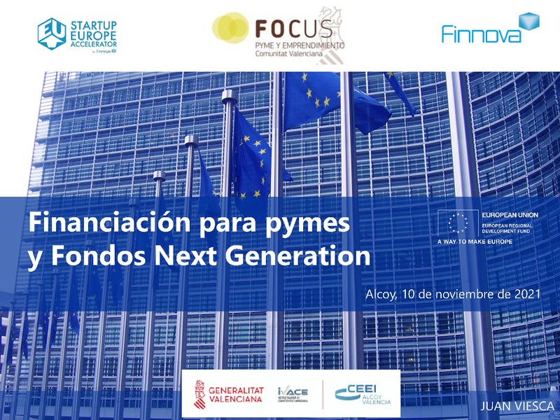 Presentacin Financiacin para pymes y Fondos Next Generation