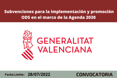 subvenciones fomento e implementación agenda 2030 y sensibilización ODS