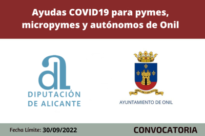 Ayudas para pymes, micropymes y autnomos de Onil