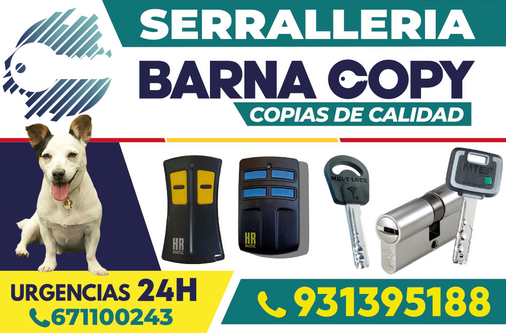 Cerrajería Barnacopy Cerrajeros 24 Horas Barcelona