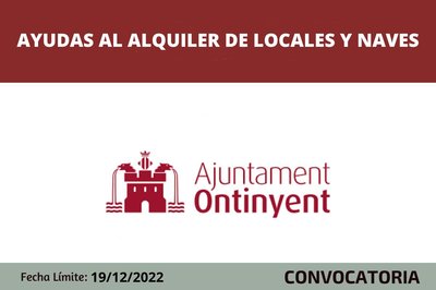 Ayudas al alquiler de locales y naves comerciales en Ontinyent