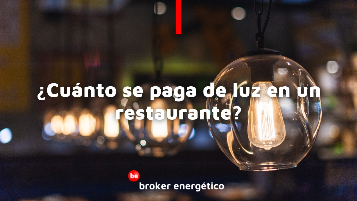 Cunto se paga de luz en un restaurante