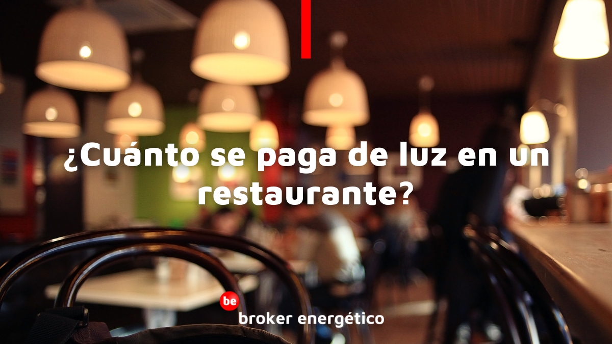 Cunto se paga de luz en un restaurante?