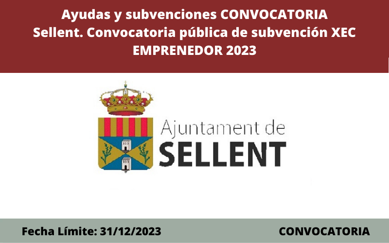 Ayudas y subvenciones Sellent 2023