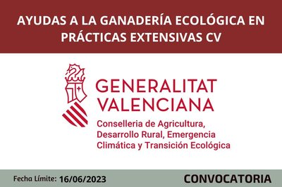 Ayudas a la ganader�a ecol�gica en pr�cticas extensivas CV