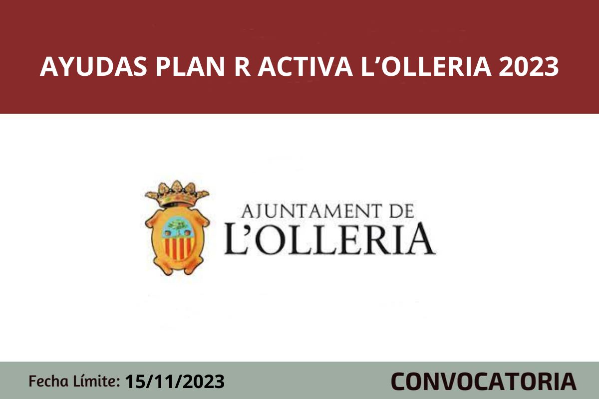 Ayudas Reactiva l'Olleria 2023