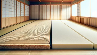 Comparativa de suelos tatami: Espuma vs. paja de arroz