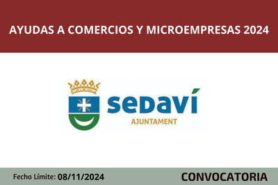Ayudas a comercios y microempresas 2024 Sedav�