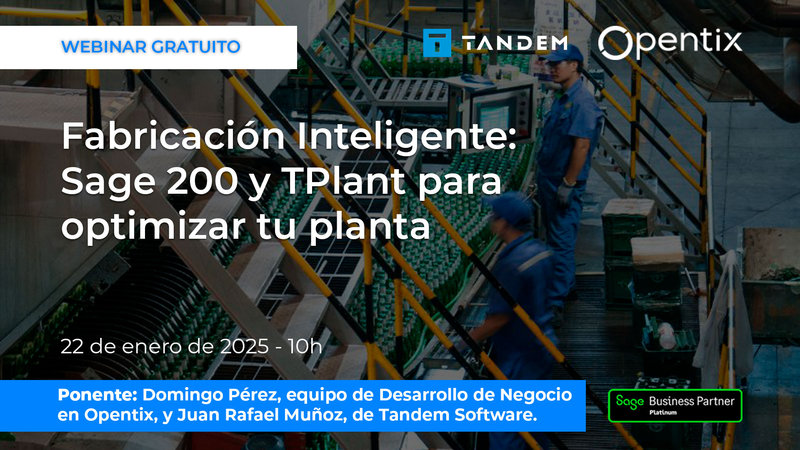 Fabricacin inteligente: Sage 200 y TPlant para optimizar tu planta