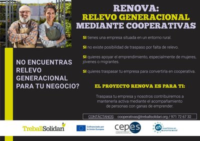 Relevo generacional a trav�s de cooperativas 