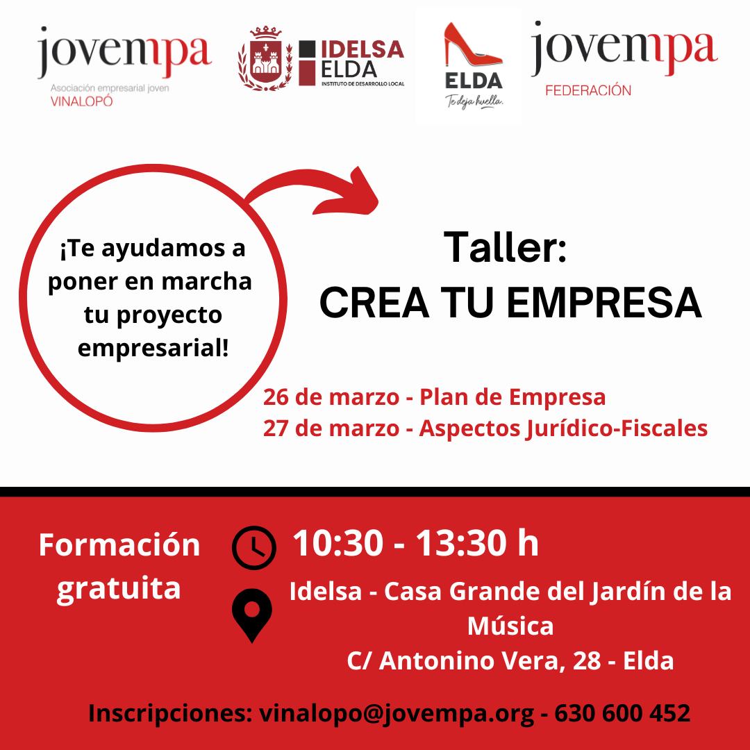 Taller Crea tu Empresa Elda