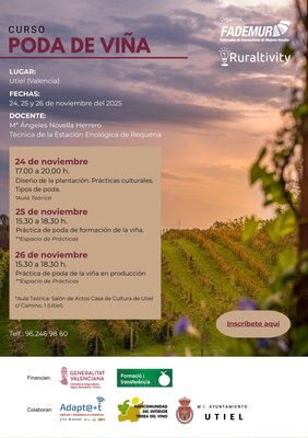 Curso de poda de vi�a, en Utiel