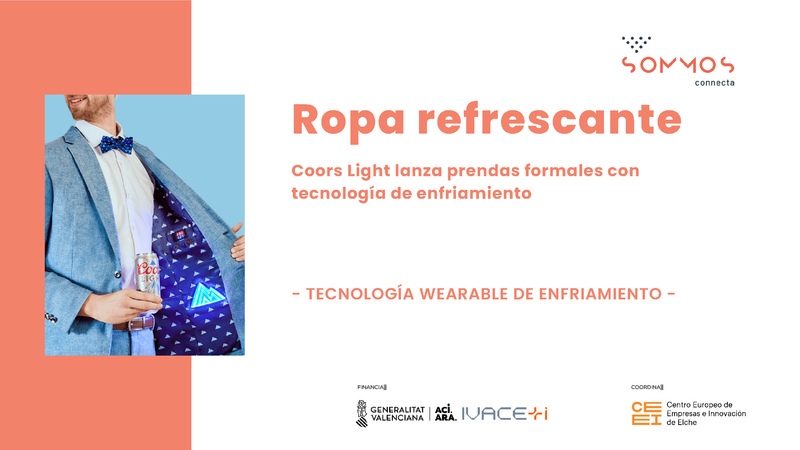 Coors Light,  prendas formales con�tecnolog�a de enfriamiento