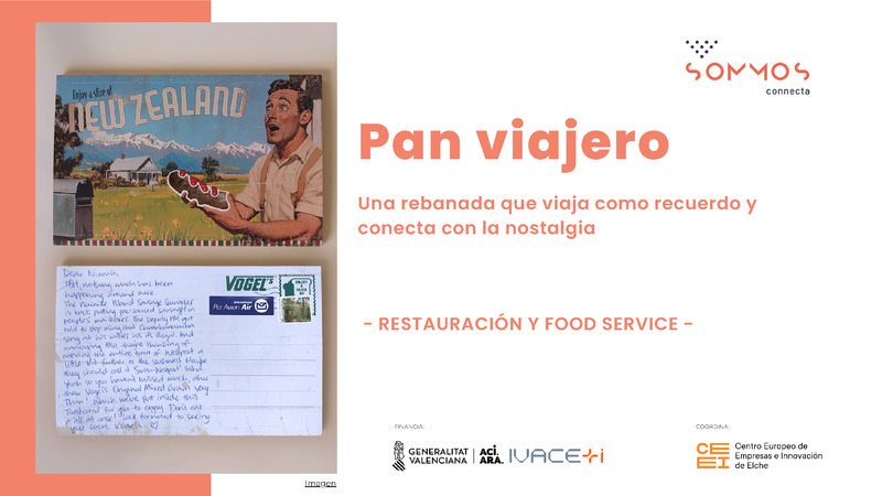 Toastcards, postales que contienen rebanadas reales