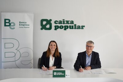 Director general del CEEI Valencia, Ram�n Ferrandis, y la Directora general de Caixa Popular, Alicia Soler