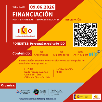 Webinargratuito: L�neas de financiaci�n ICO y AFIn para empresas y emprendedores