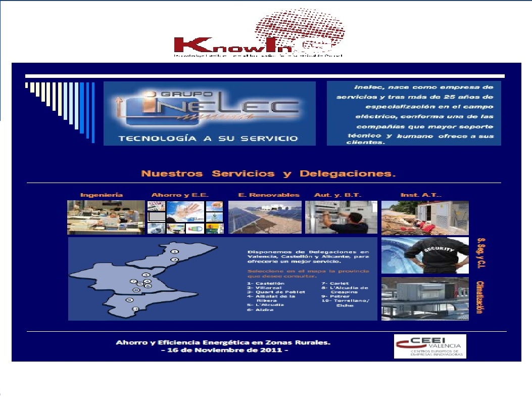 knowing Casos pr�cticos en entornos rurales: gesti�n del consumo energ�tico