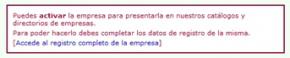 proceso registro empresa entidad