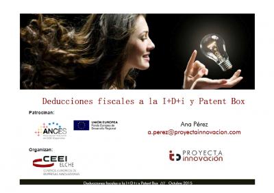 portada ponencia deducciones fiscales I+D+i
