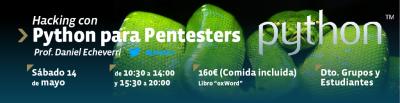 Curso Hacking con Python para Pentesters - 14 de Mayo 2016 - TAES Formaci�n