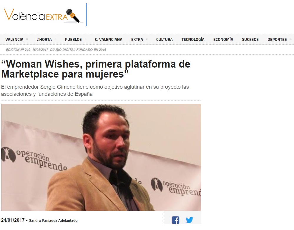 Entrevista en el Peri�dico ValenciaExtra.Com