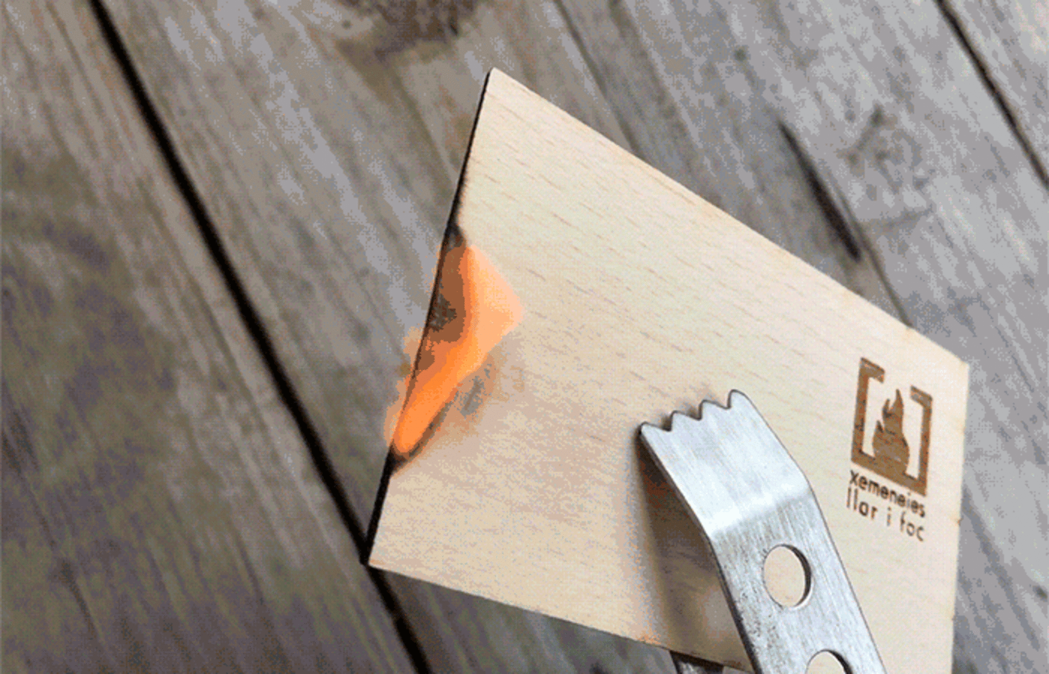 tarjetas de madera