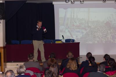 Conferencia navegante ocenico Alex Pella en Focus Pyme Marina Alta
