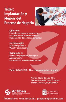 Taller: Implantacin y Mejora del Proceso de Negocio