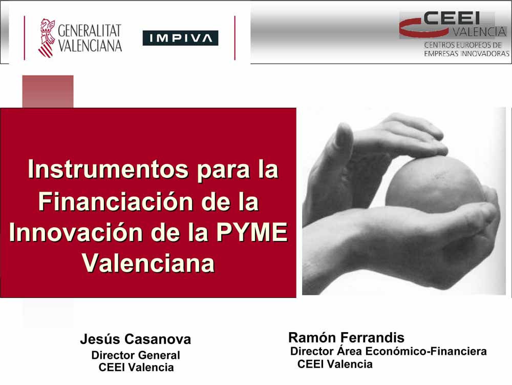Car�tula "Instrumentos financiaci�n" ponencia