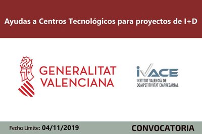 Ayudas Centros Tecnolgicos CV 2019