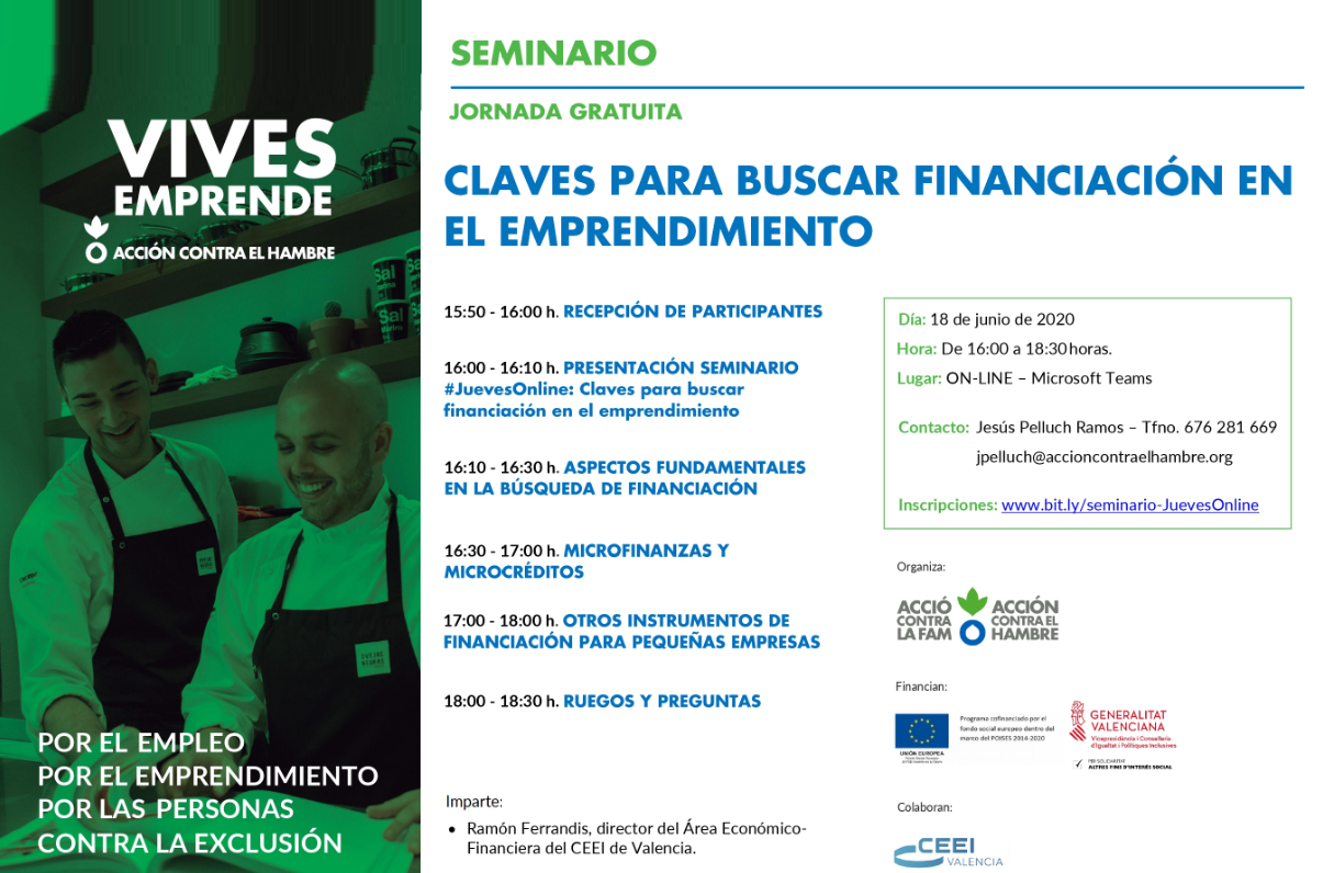 Claves para buscar financiación en el emprendimiento