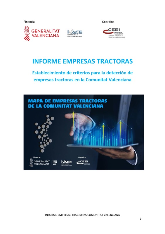 Informe Empresas Tractoras 2020 Comunitat Valenciana (Portada)