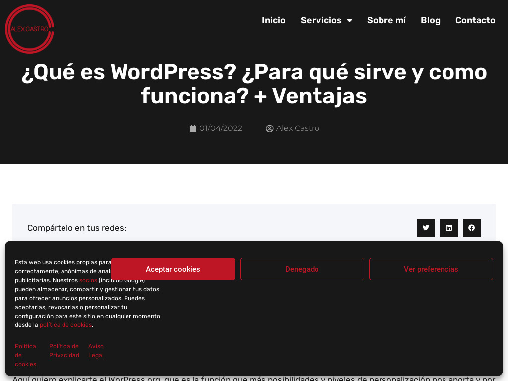 Que es WordPress y para que sirve